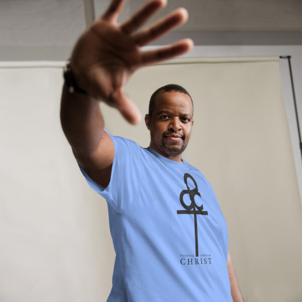 Men's Purpose Through Christ T-shirts & Logo on Right and Left Sleeves - Image 65