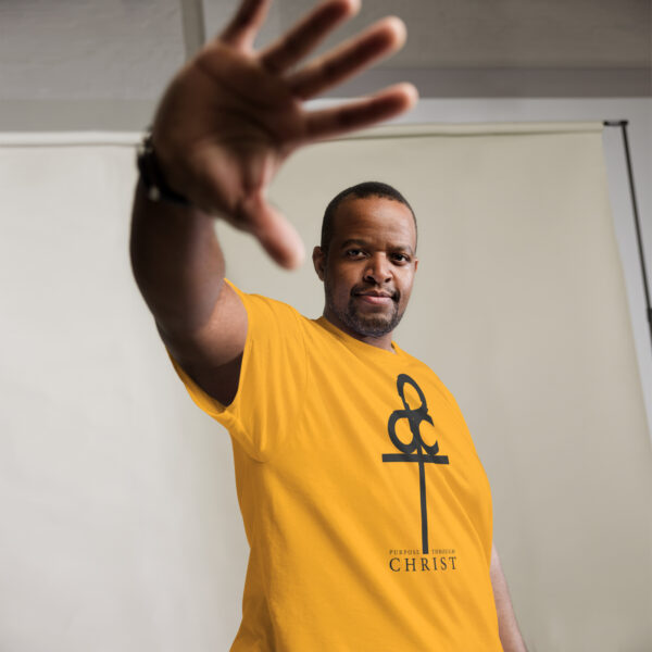 Men's Purpose Through Christ T-shirts & Logo on Right and Left Sleeves - Image 74