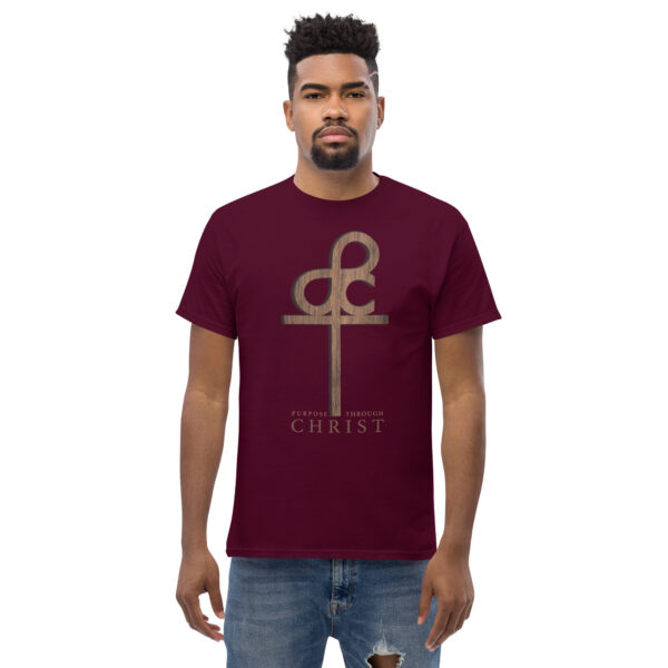 Men’s Purpose Through Christ T-shirt & Outside Logo Tag - Image 13