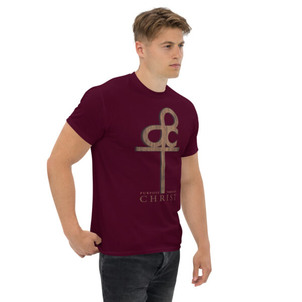 Men’s Purpose Through Christ T-shirt & Outside Logo Tag - Image 2
