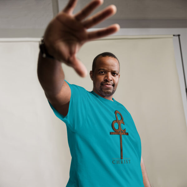 Men’s Purpose Through Christ T-shirt & Outside Logo Tag - Image 58