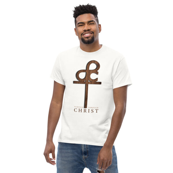 Men’s Purpose Through Christ T-shirt & Outside Logo Tag - Image 123
