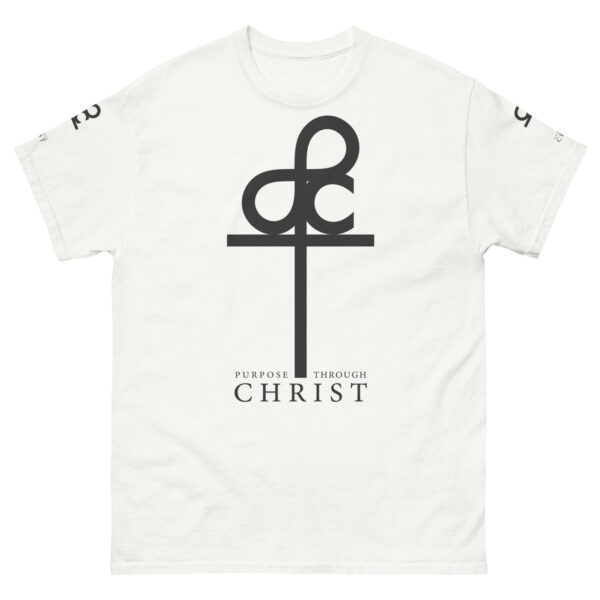 Men's Purpose Through Christ T-shirts & Logo on Right and Left Sleeves - Image 119