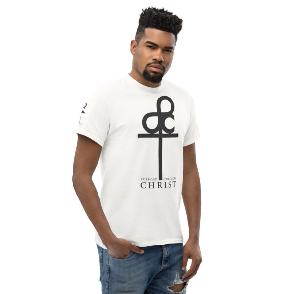 Men's Purpose Through Christ T-shirts & Logo on Right and Left Sleeves - Image 100