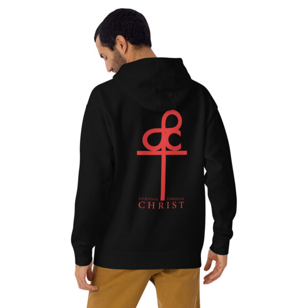 Men's Purpose Through Christ Hoodie & Logo On Back - Image 4
