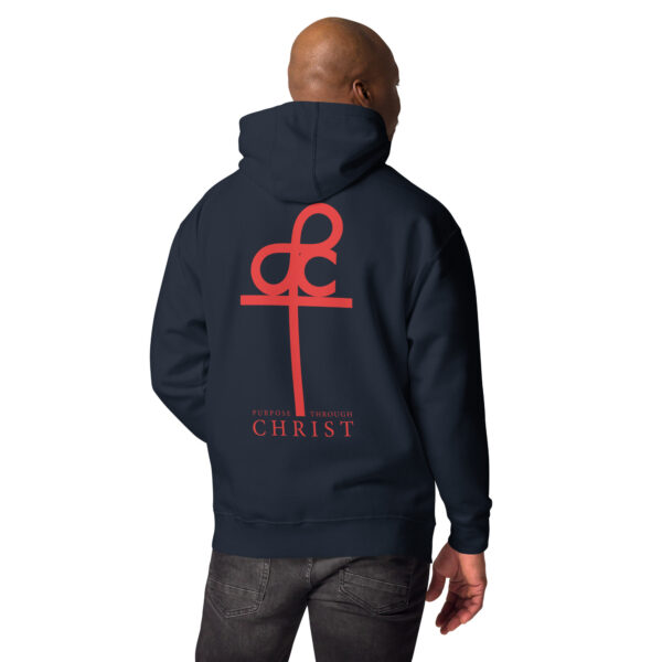 Men's Purpose Through Christ Hoodie & Logo On Back - Image 11
