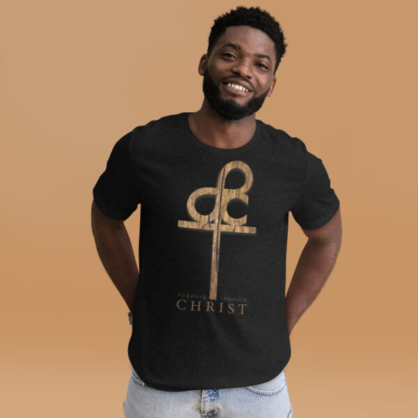 Men’s Purpose Through Christ T-shirt & Outside Logo Tag - Image 9