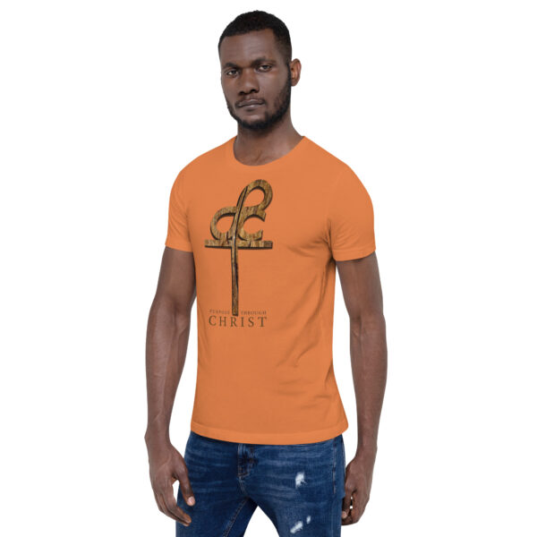 Men’s Purpose Through Christ T-shirt & Outside Logo Tag - Image 69