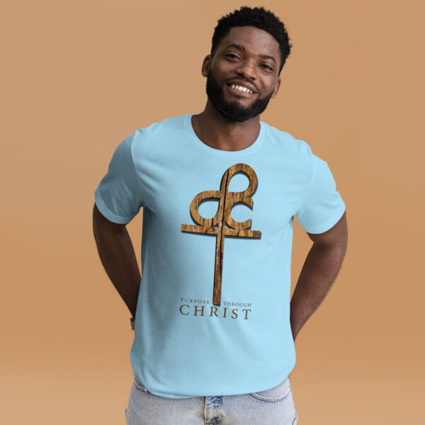 Men’s Purpose Through Christ T-shirt & Outside Logo Tag - Image 101