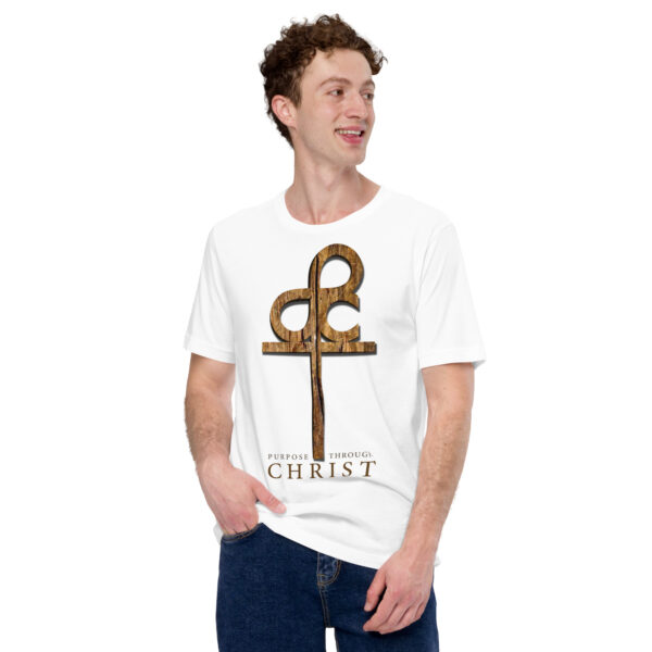 Men’s Purpose Through Christ T-shirt & Outside Logo Tag - Image 128