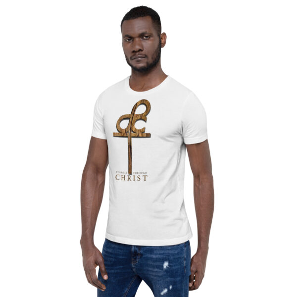 Men’s Purpose Through Christ T-shirt & Outside Logo Tag - Image 123