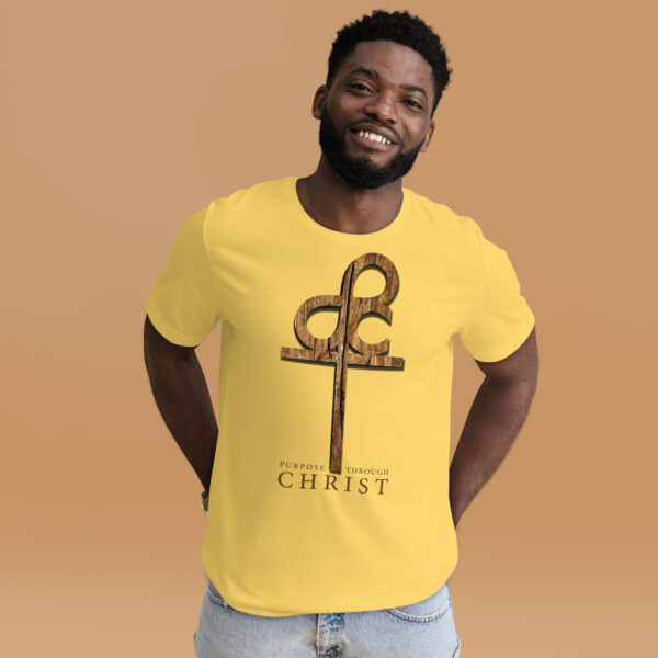 Men’s Purpose Through Christ T-shirt & Outside Logo Tag - Image 112